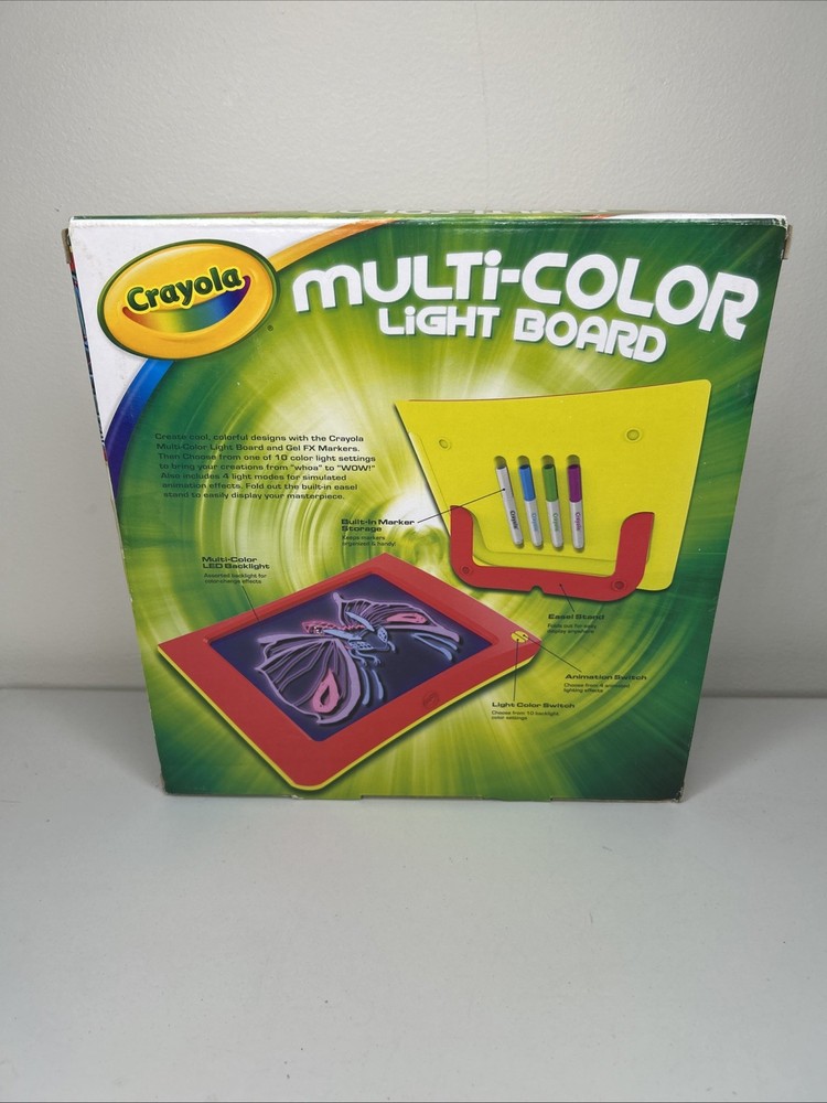 Crayola Multi Color Light Board Changes Color With 10 Light Settings New
