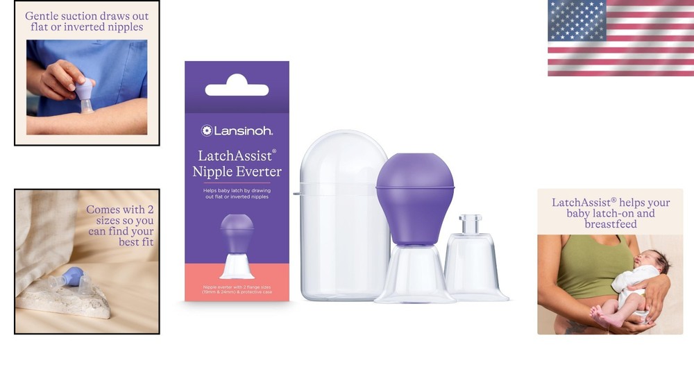 2 Flange Sizes Nipple Everter for Smooth Latching - Portable & Easy to Clean