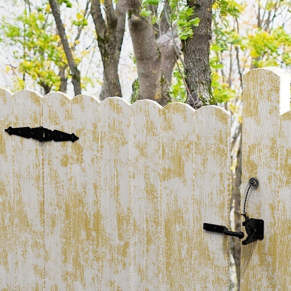 2 Pack Self-Locking Carbon Steel Fence Gate Latch - Durable Security Solution