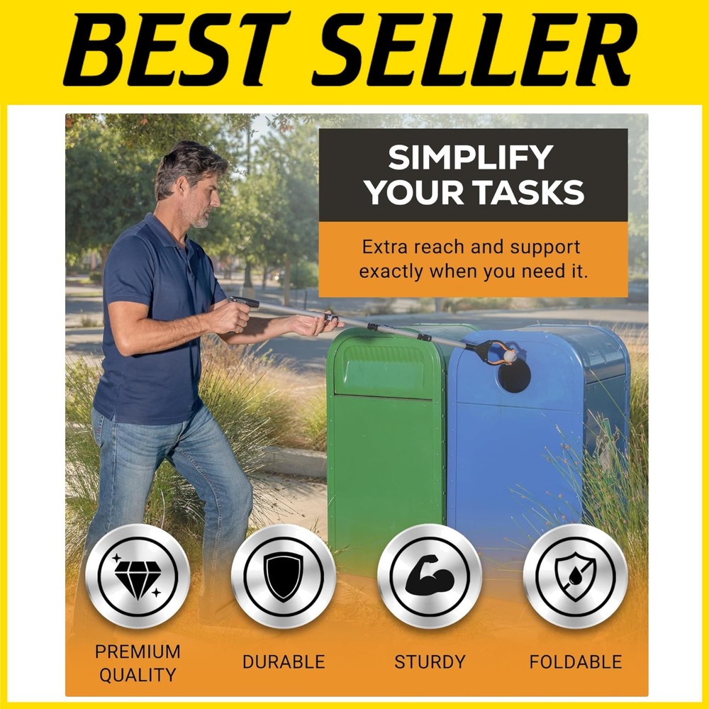 36" Flexible Folding Grabber Tool for Elderly + Magnets