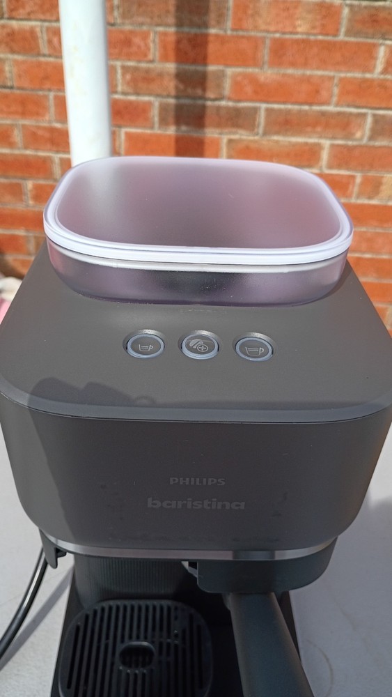 Philips Baristina Automatic Espresso Machine Grind-Tamp-Brew System Used Read