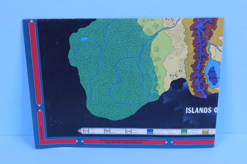 AD&D Islands of Terror with Map Accessory - Ravenloft 9348