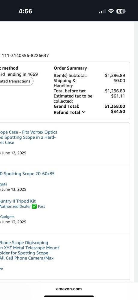 New Viper, Hd Scope With Case Viper Vortex Mount. Unused.