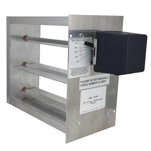 IO HVAC CONTROLS HD-2206 Damper 22x6" Aluminum Motorized Spring Return