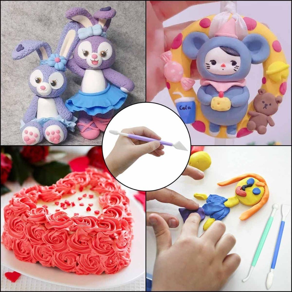 Plastic Clay Modeling Tools Set 8 Piece Sculpting Kit Polymer Clay Shaping