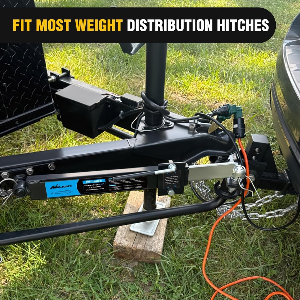 Nilight Adjustable Sway Control Kit with On/Off Control & Double Friction Pads