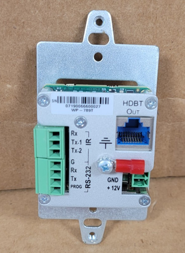 WP-789T/US-D(W/B) 4K HDMI Wall-Plate Transmitter (MISSING FRONT COVER)
