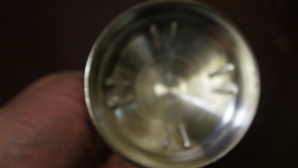 5'" TALL SILVERPLATED SUGAR DISH W LID NO MARKINGS