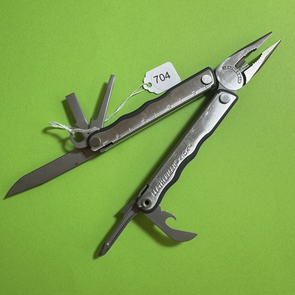 Leatherman Kick Plier Multi-Tool Multifunction Pocket Knife Stainless EDC #704