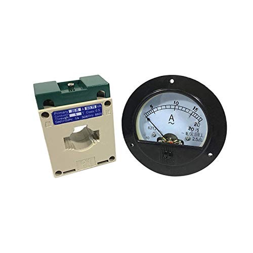 AC 0~20A Analog AMP Current Panel Meter Ammeter and Current Transformer