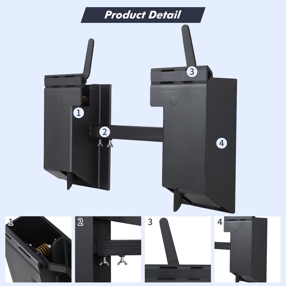 Universal Skid Steer Quick Tach Conversion Adapter Mount Plate Attach Adapter