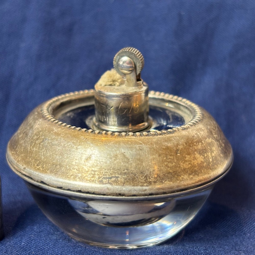 Frank M. Whiting Sterling Silver Hy-Glo Table Lighter