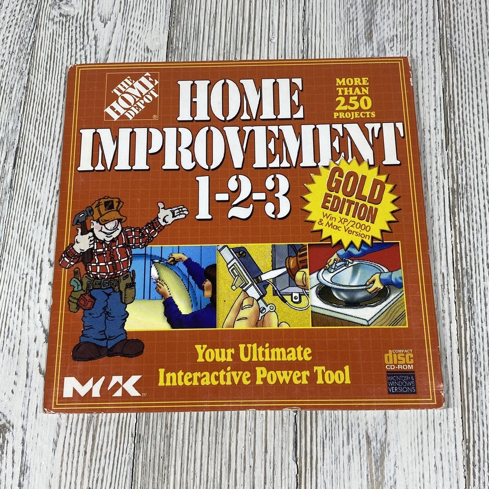 Home Depot Home Improvement 1-2-3 CD-Rom