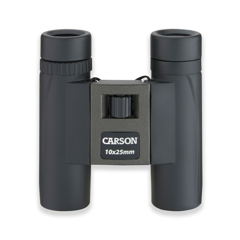 Carson 10x25mm Compact Binoculars, Silver/Black TM-025