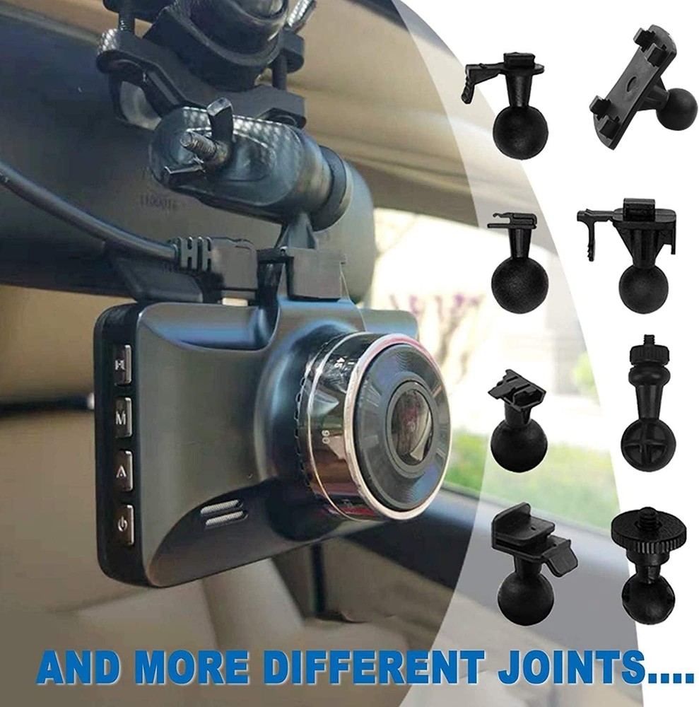 Adjustable Dash Cam Mounting Solution - Compatible with Most Brands + Waterproof