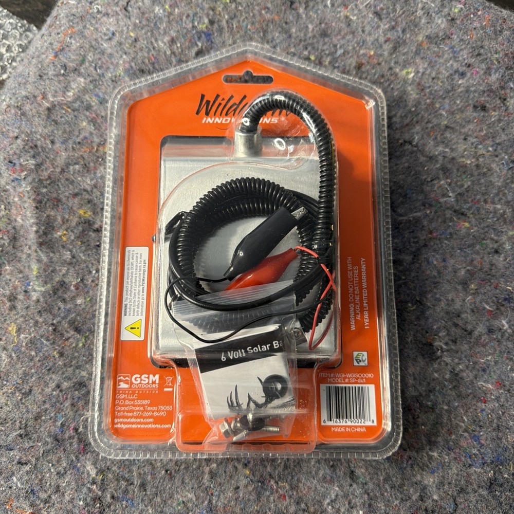 Wildgame Innovations 6V Solar Panel / Battery Charger