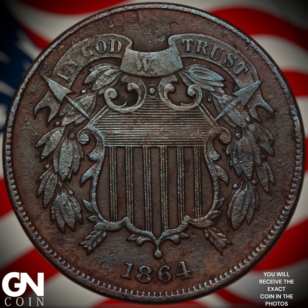 1864 2 Cent Piece A1147