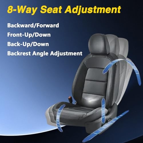 8 Way Front Left Power Seat Adjuster Switch Driver Side Compatible with GMC