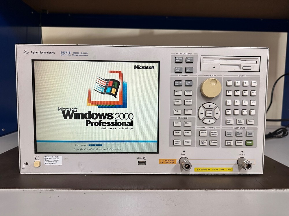 Agilent E5071B ENA RF Network Analyzer - 300 kHz to 8.5 GHz