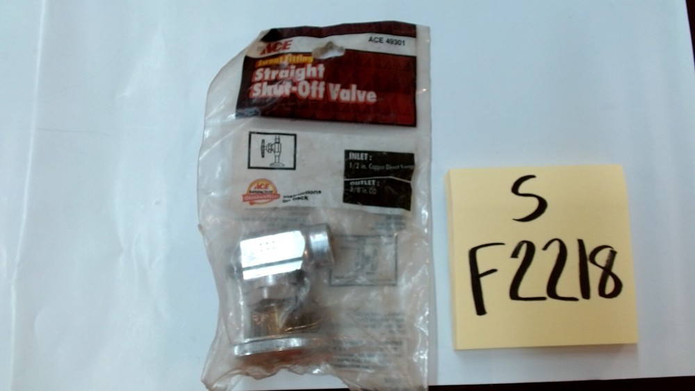 49301 Straight Shut-off Valve Ace
