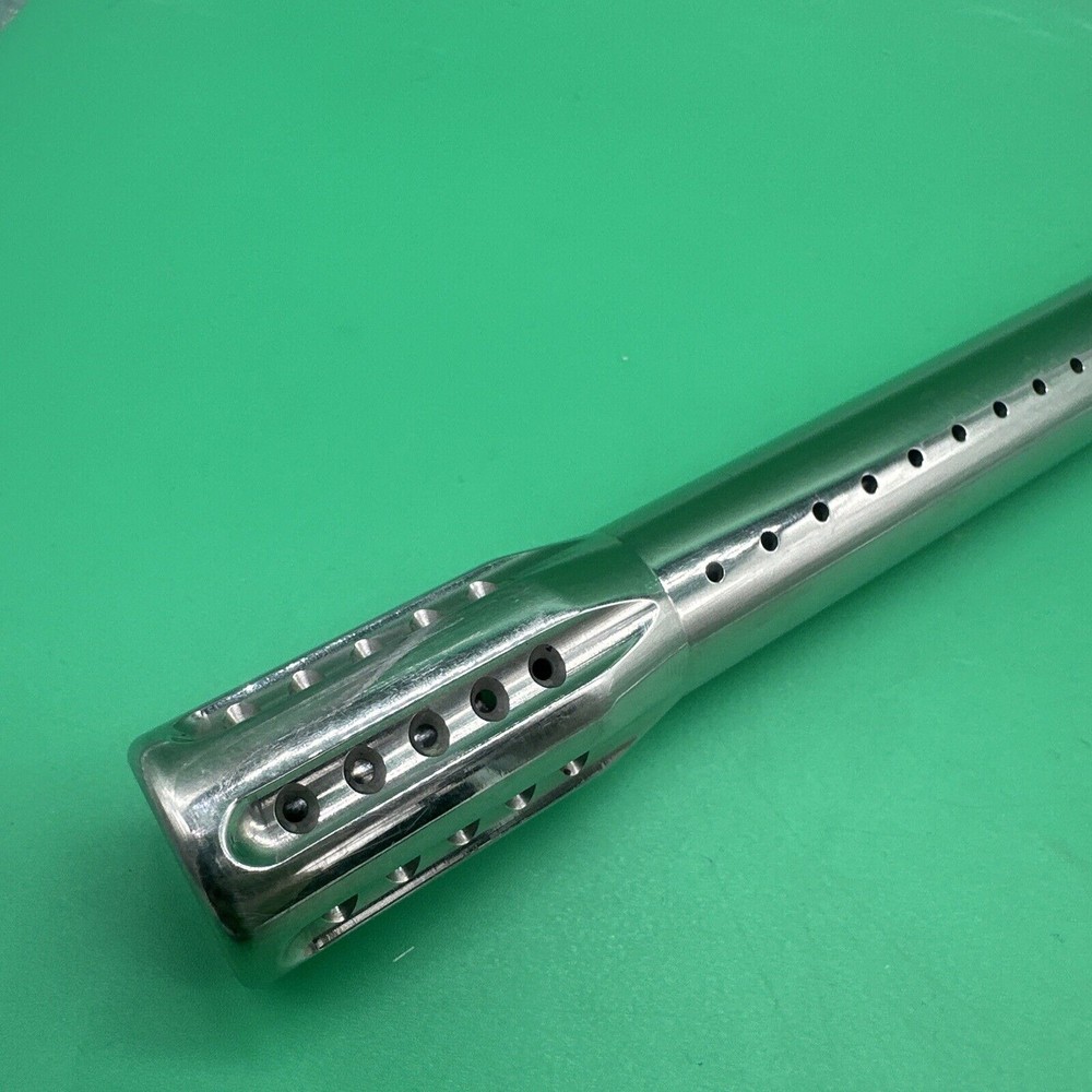 Dye Stainless Paintball Barrel Back - 12” Silver - Spyder