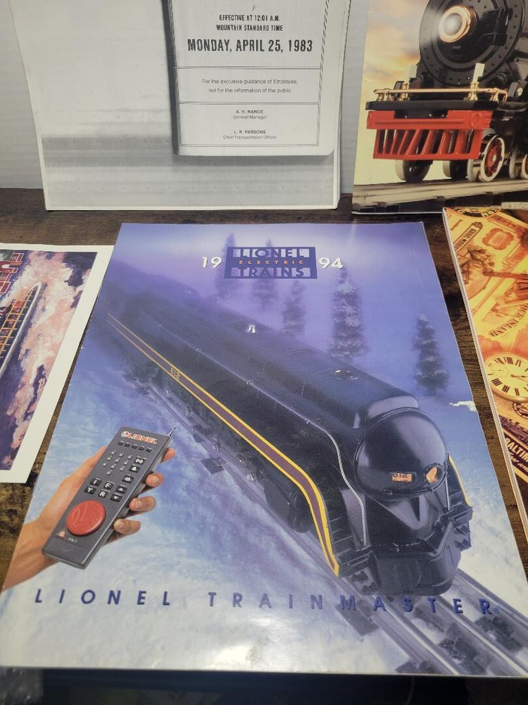 Train Booklet Lot and Postcard