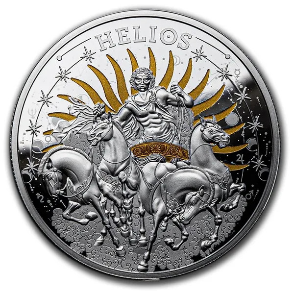 2022 niue 1oz helios silver coin