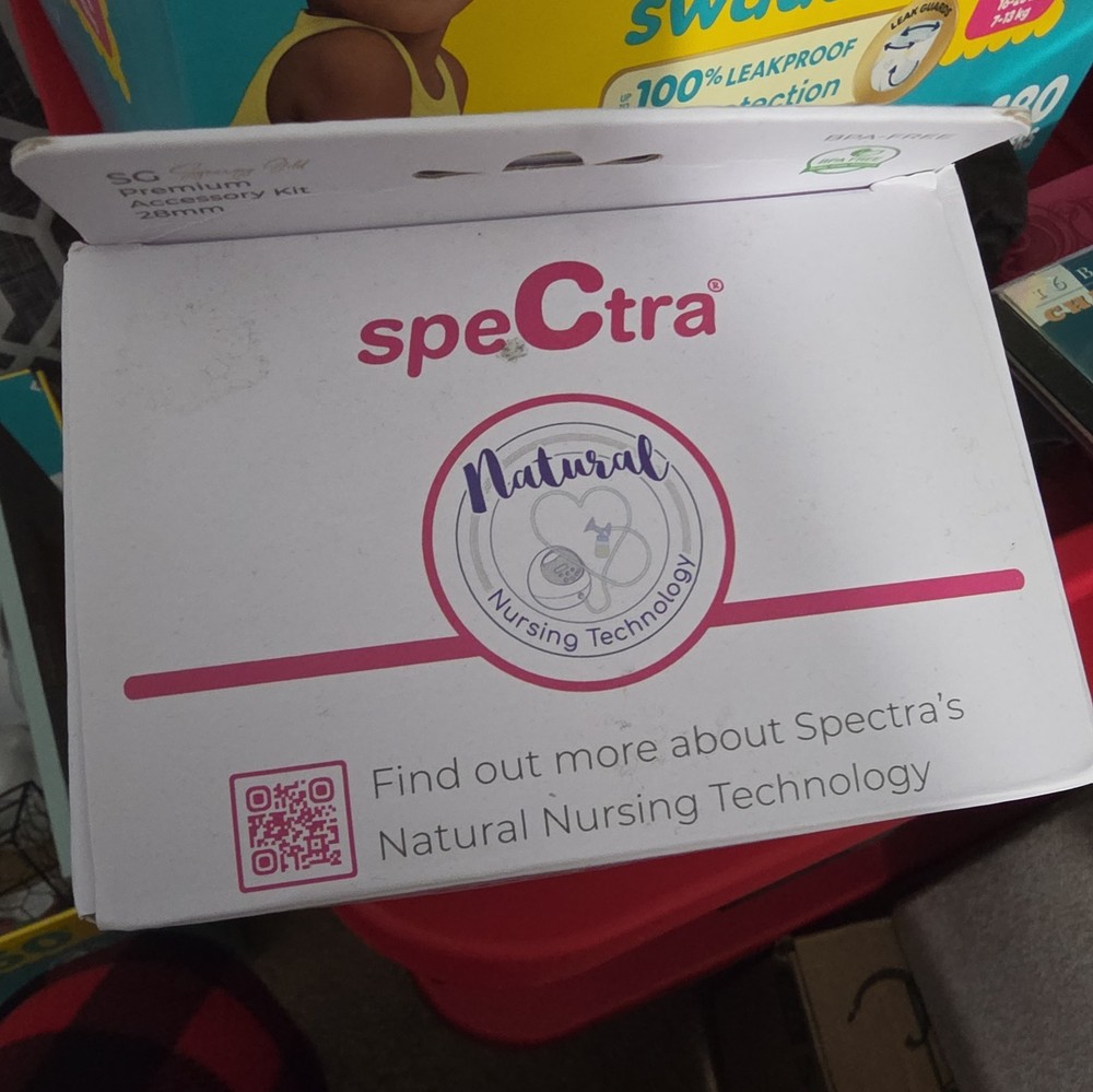 NEW Open Pkg Spectra 28mm Premium Breast Pump Accessories Kit
