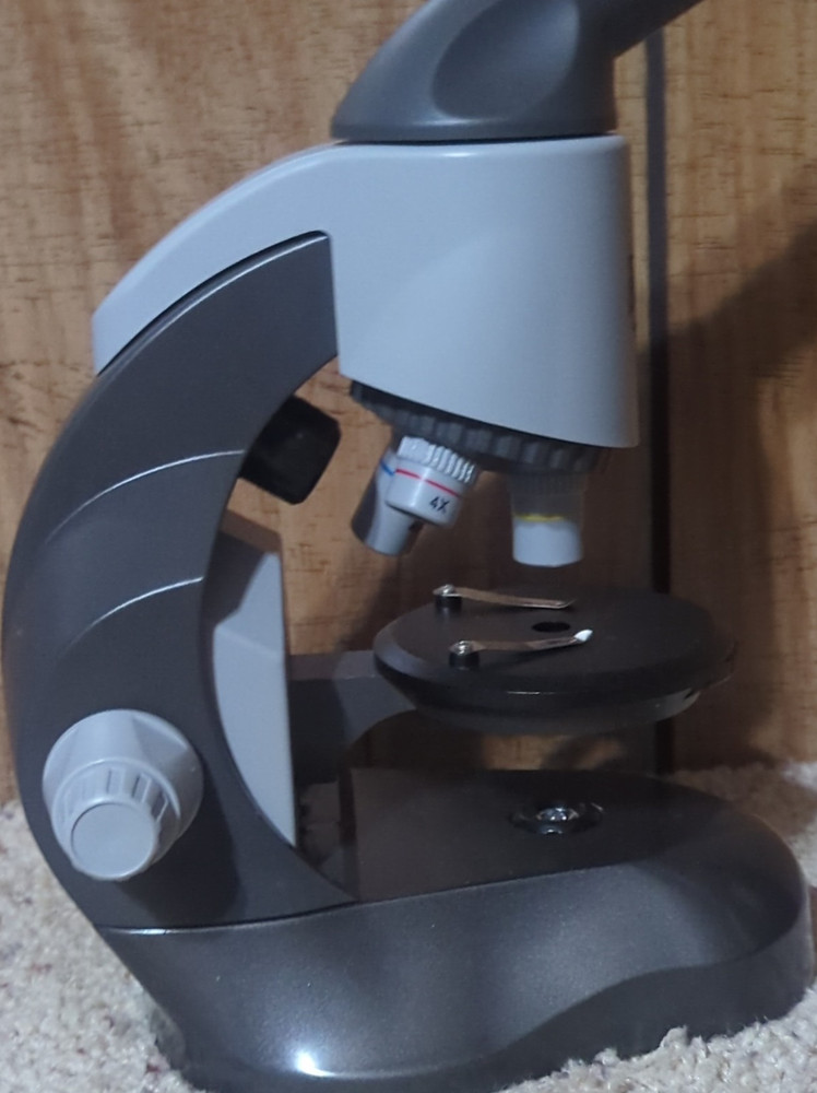 Edu-Science Microscope Set 10X Objective Prepared Slides Accessories Science Kit