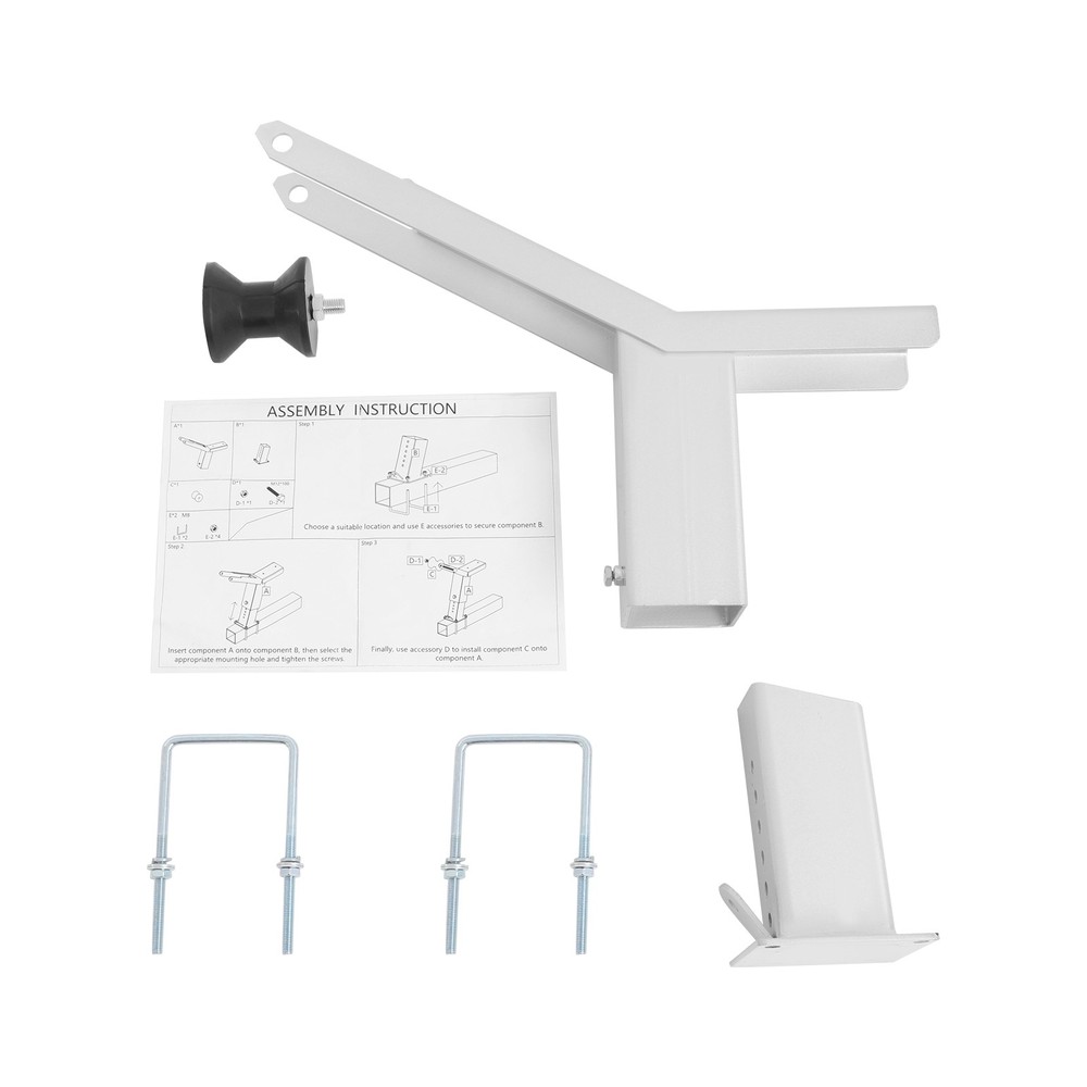 Adjustable Boat Trailer Winch Stand Trailing Tool W/ Roller for Various Ships