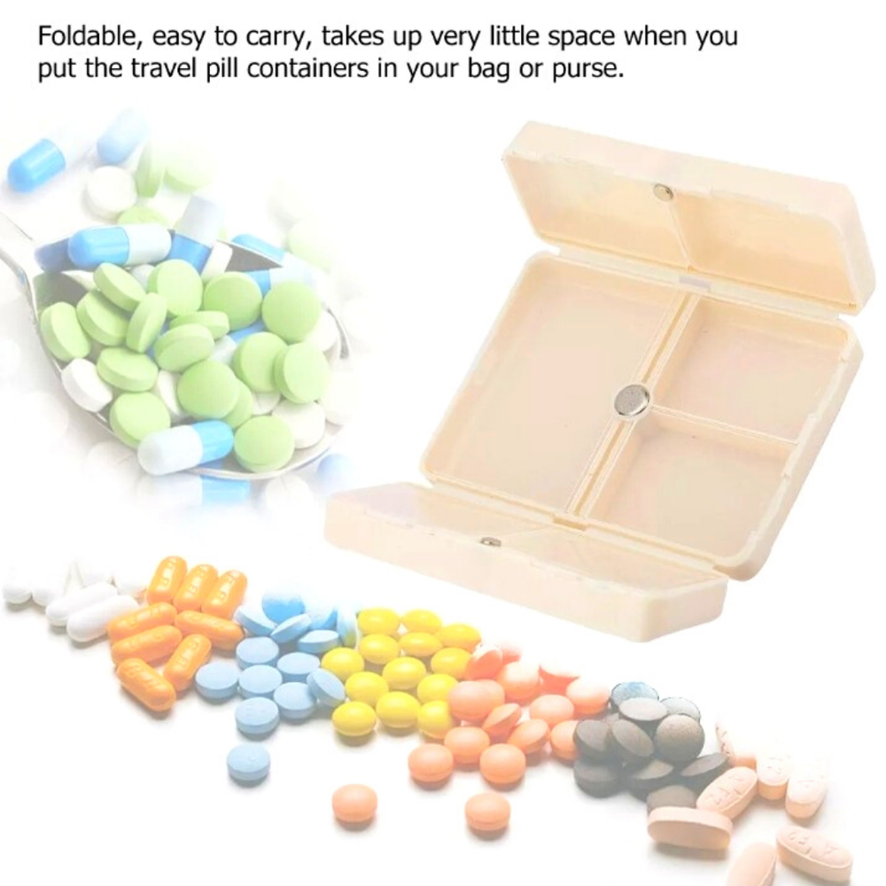 7 Day Pill Storage Magnet Box Medicine Container Holder Dispenser Case Organizer