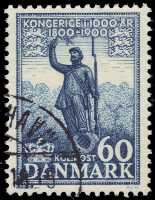 DENMARK 351 - Danish Millennium "Soldier Statue" (pb38112)