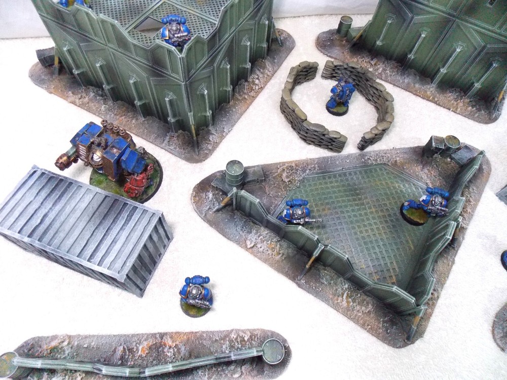 WARGAMING TERRAIN PAINTED BUNDLE 9 PIECE SET...ADVANCE ORDERS