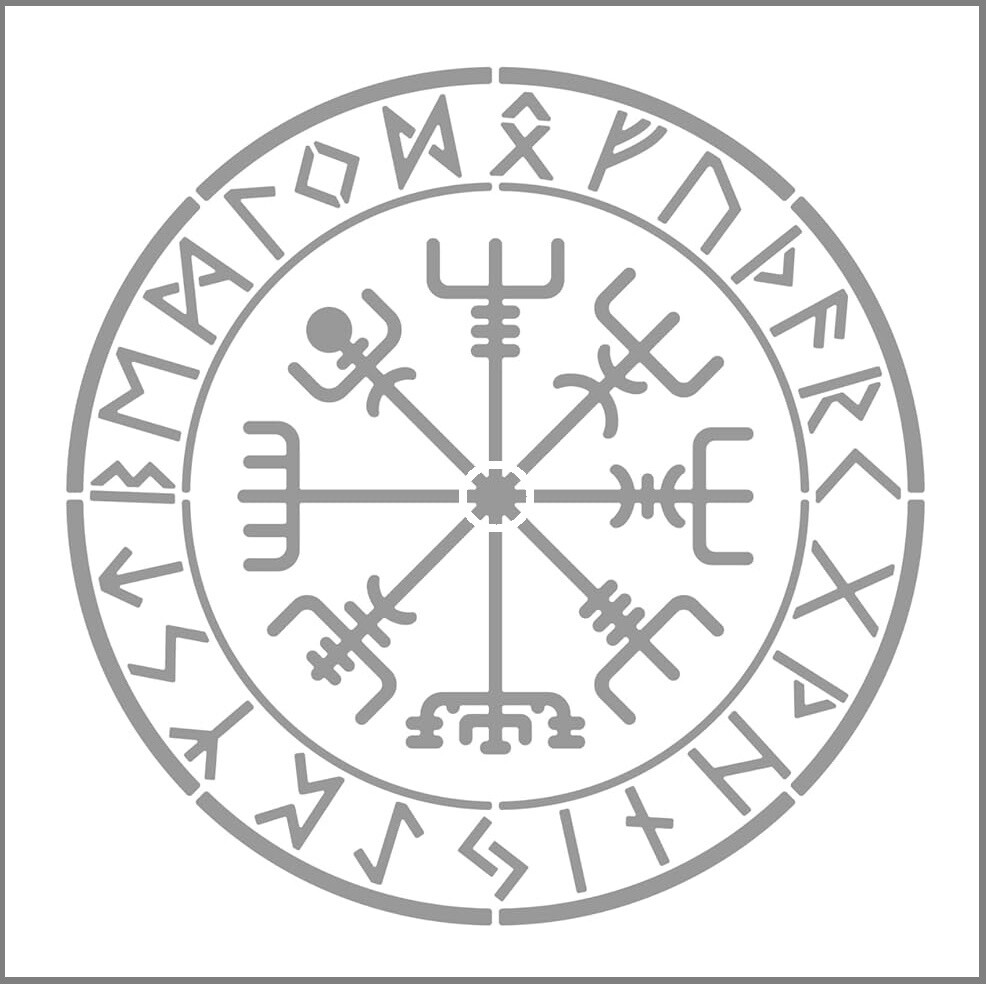 10"x10" Clear Plastic Stencil - Viking (MH230)