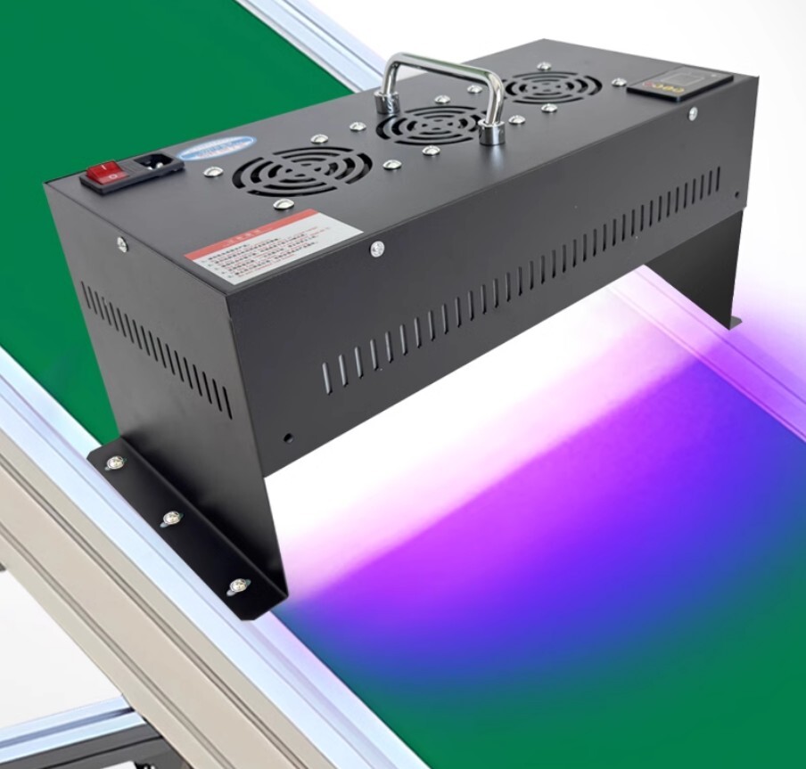 Conveyor belt dedicated UV curing lamp light belt timing function PLC control