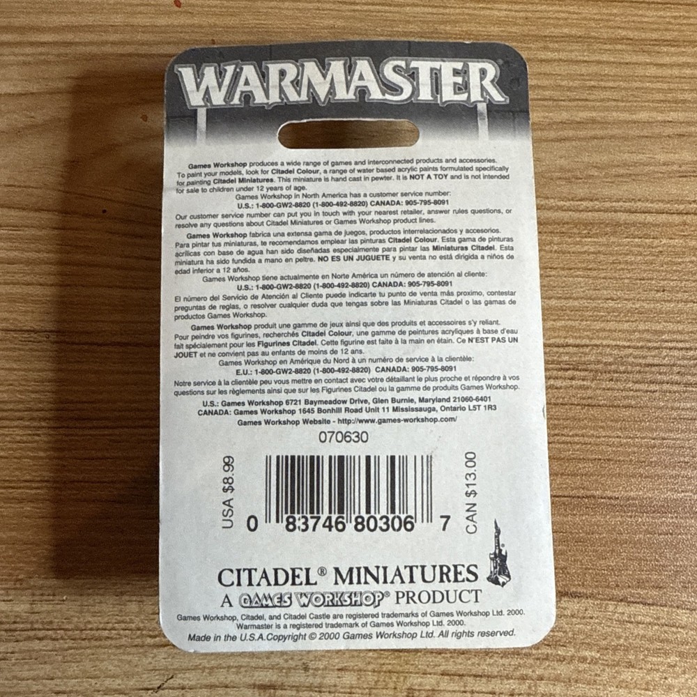 GW Warmaster Orcs & Goblins Ogres (2000 Ed) Pack New