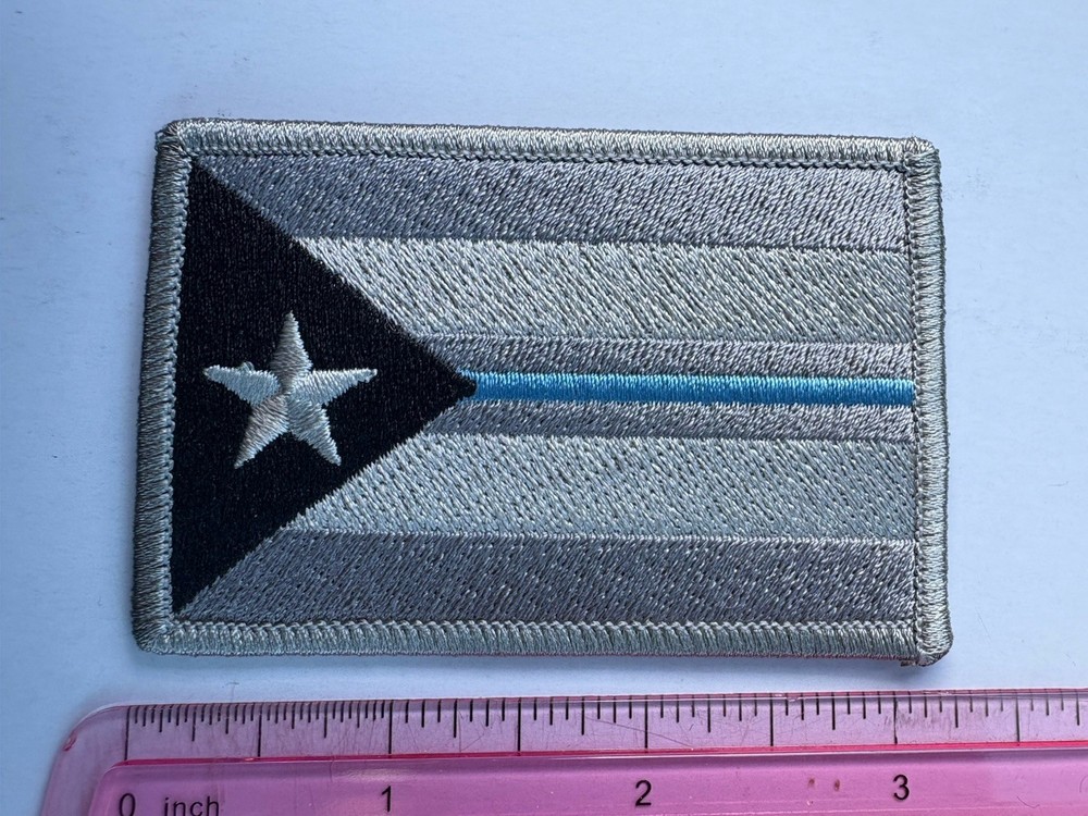 Puerto Rico Thin Blue Line Flag Patch