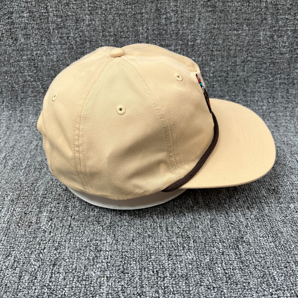 Duck Camp Hunting Pheasant Baseball Cap Flat Brim Adjustable Tan/Brown Hat