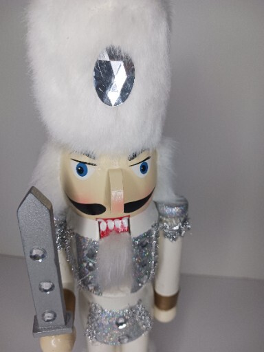 Kurt Adler 15” White Russian Nutcracker Christmas