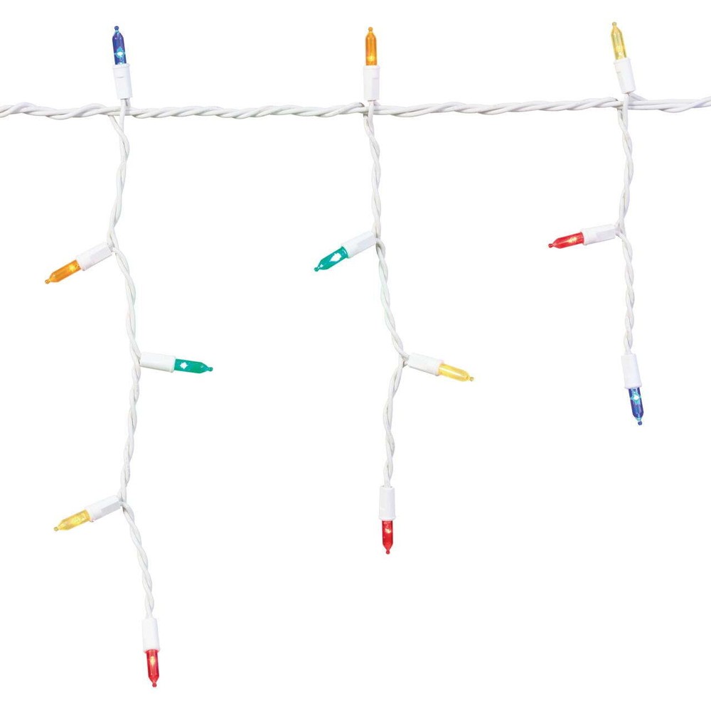 Holiday Time 500-Count Multicolor LED Icicle Lights with White Wire
