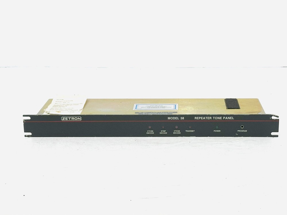 ZETRON 38A REPEATER PANEL |010-5967078, UNTESTED AS IS
