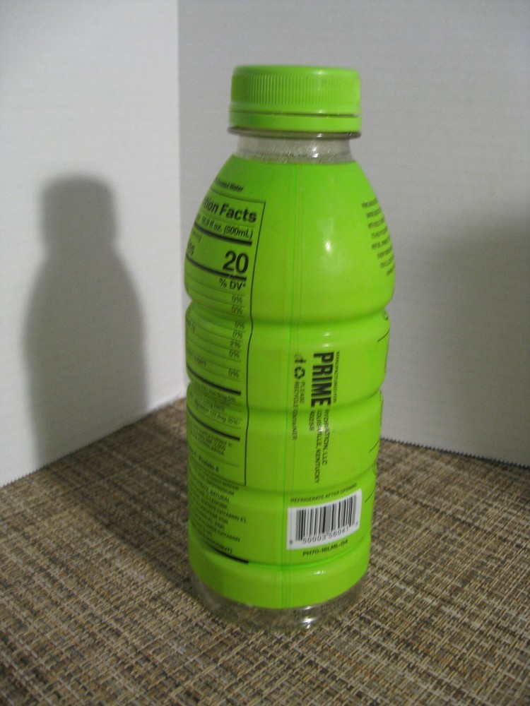 Prime Hydration Drink Beverage By Logan Paul - EMPTY Bottle - Lemon Lime - 2022