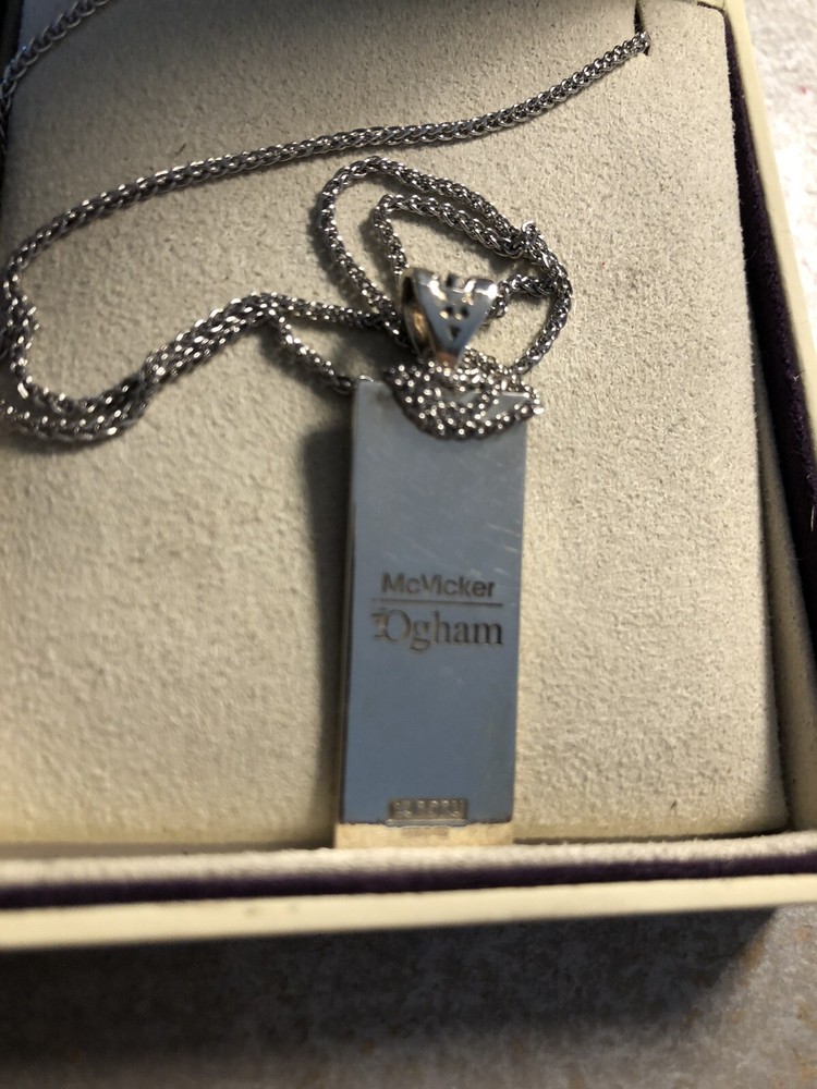 Boru Ogham sterling silver pendant “ Mcvicker”