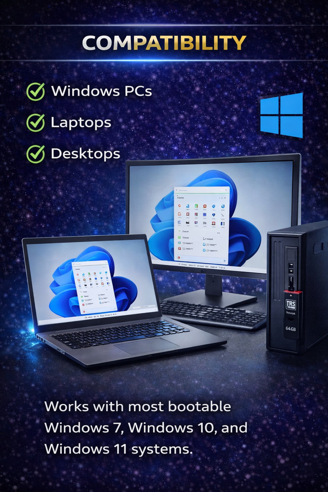 Windows 10/11 Repair USB, Windows Recovery Drive, Bootable USB, Emergency Boot