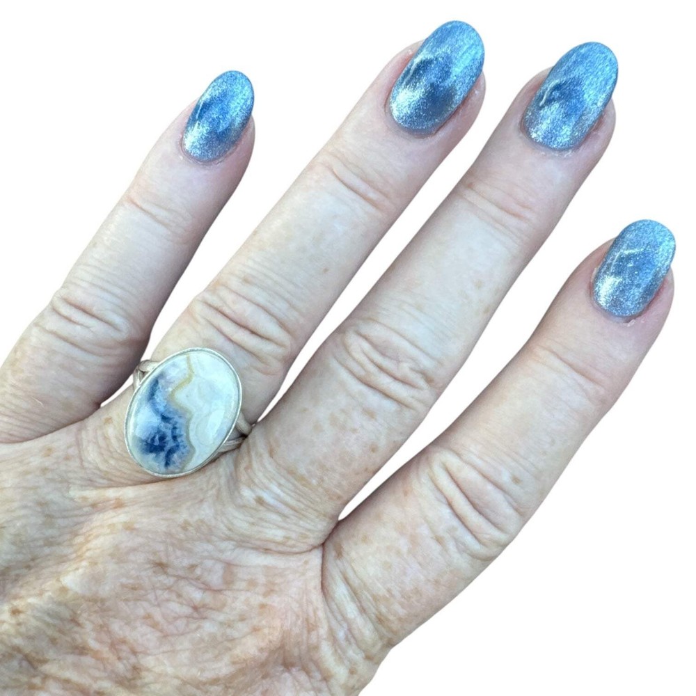 Scheelite Solid 925 Sterling Silver Ring 7.5