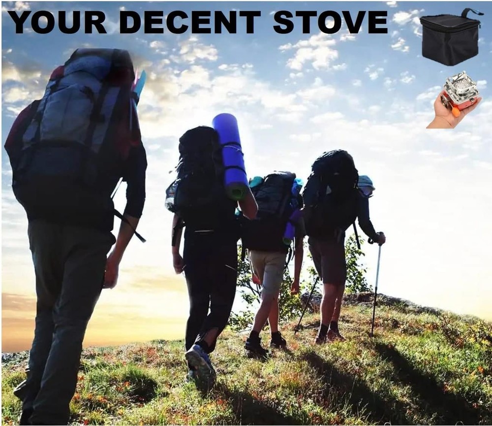 Camping Stove Backpacking Stove Foldable Portable Lightweight Piezo Ignition