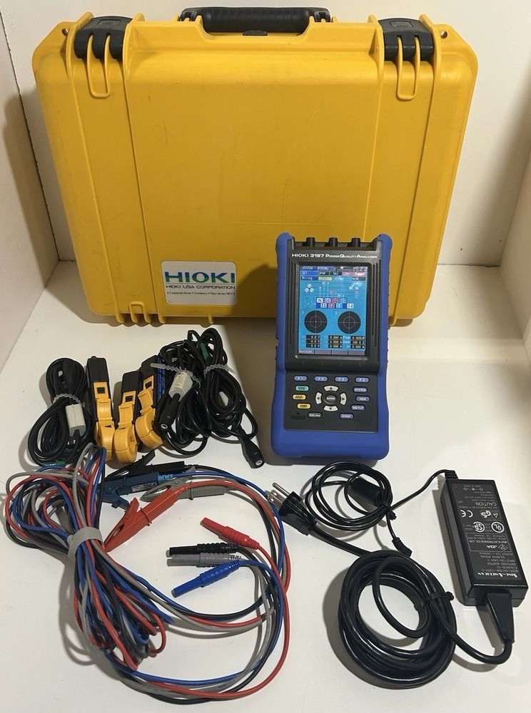 Hioki 3197 Three Phase HandHeld Power Quality Analyzer Meter