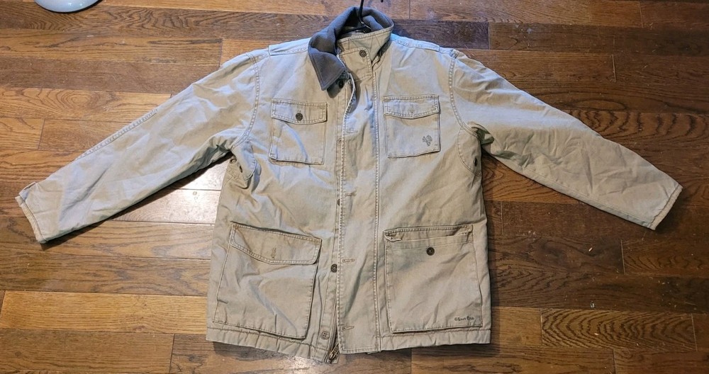 Hunt Bum Original Deer Gear Brown Jacket Size Large