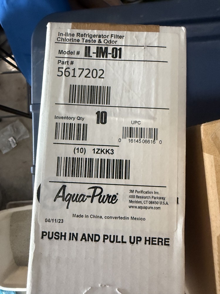 NEW 3M™ Aqua-Pure™ In-Line Water Filter System IL-IM-01  Full Case of 10