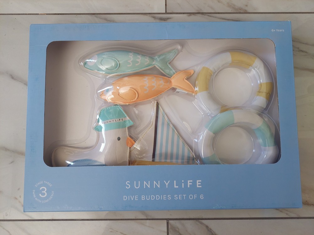Sunnylife dive buddies set of 6 sid the seagull